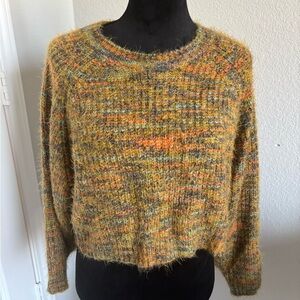 Chelsea & Violet Women's Chenille Cropped Sweater Size Large